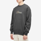 Dime Men's Cursive Snake Crew Sweatshirt in Vintage Black