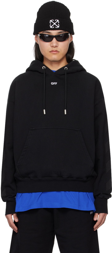 Photo: Off-White Black Cornely Diags Hoodie