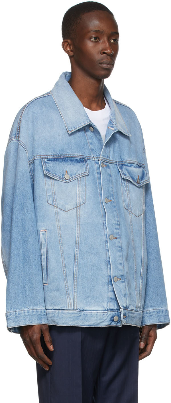 Acne Studios Blue Oversized Denim Jacket Acne Studios