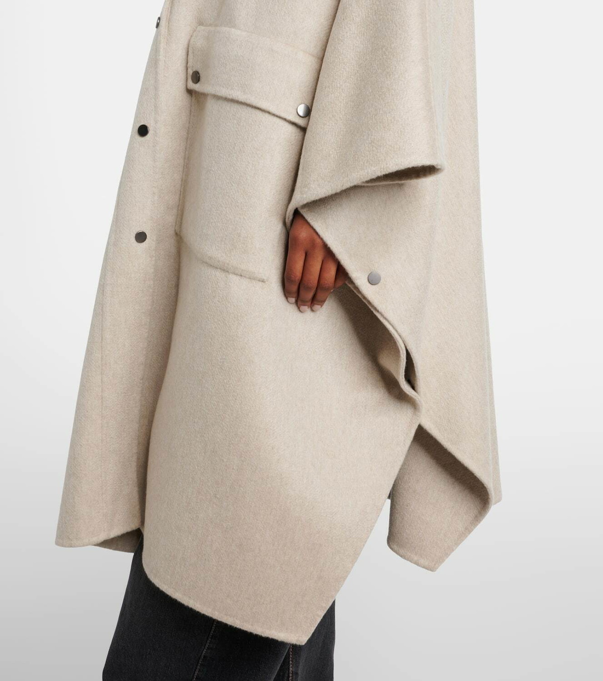 Brunello Cucinelli Hooded cashmere cape
