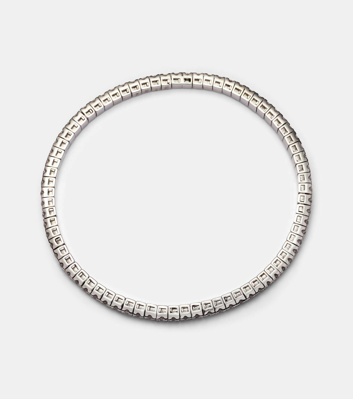 Shay Jewelry Diamond Tennis Stretch 18kt white gold bracelet with diamonds