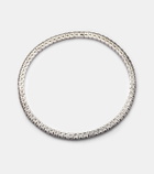 Shay Jewelry Diamond Tennis Stretch 18kt white gold bracelet with diamonds