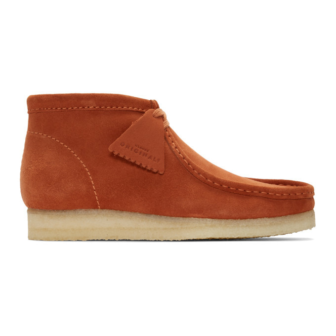 Photo: Clarks Originals Orange Wallabee Boots