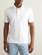 Zegna - Slim-Fit Linen Polo Shirt - White