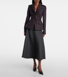 Erdem Pinstripe wool and mohair blazer