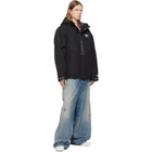AAPE by A Bathing Ape Black AAPEUNVS Moonface Hooded Down Jacket