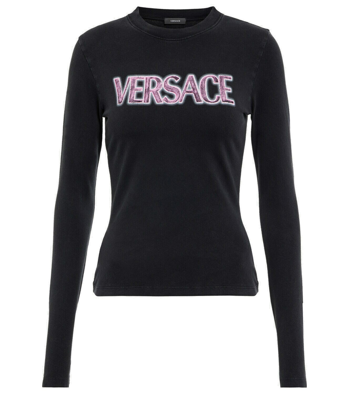 Tシャツ・カットソー VERSACE VERSACE GODDESS OVERSIZED T-SHIRT Versace Goddess Oversized T-shirt In Black | ModeSens