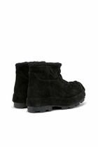Diesel D-Hammer-Suede ankle boots with embossed logo - Boots - Unisex - Black