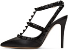 Valentino Garavani Black Valentino Garavani Tonal Rockstud Heels