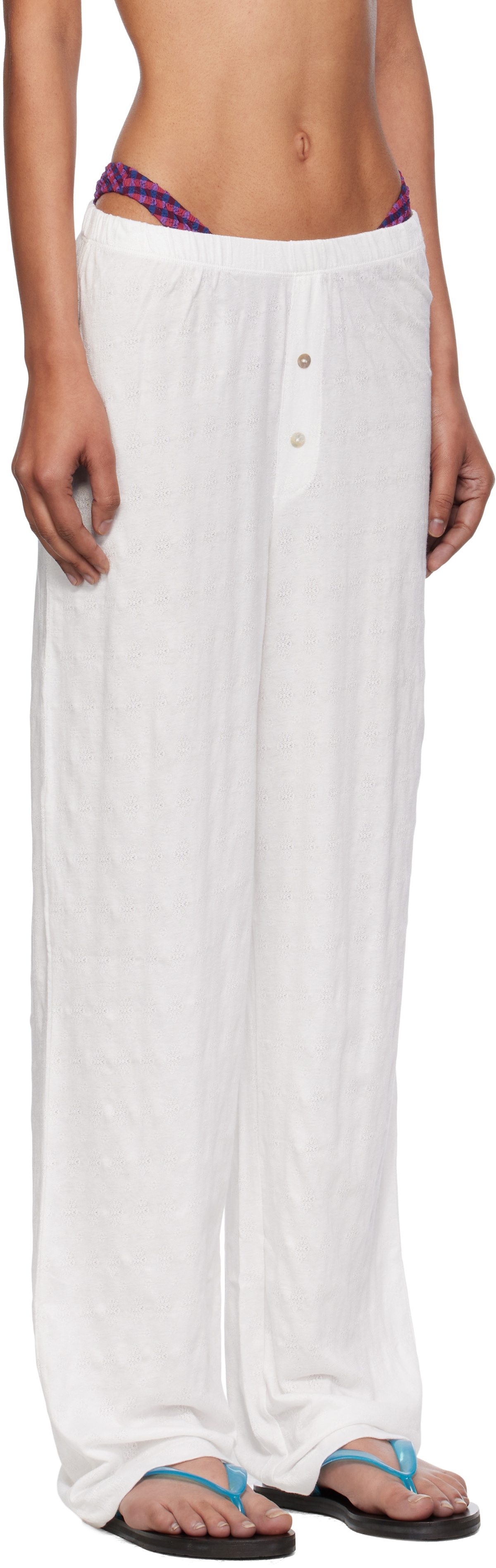 Fruity Booty White Petal Lounge Pants