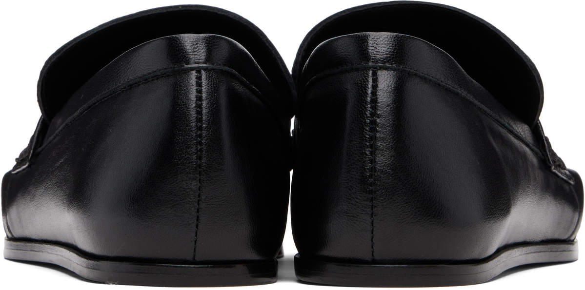 Jil Sander Black D-Ring Loafers
