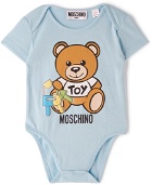 Moschino Baby Blue Toy Keys Teddy Bodysuit