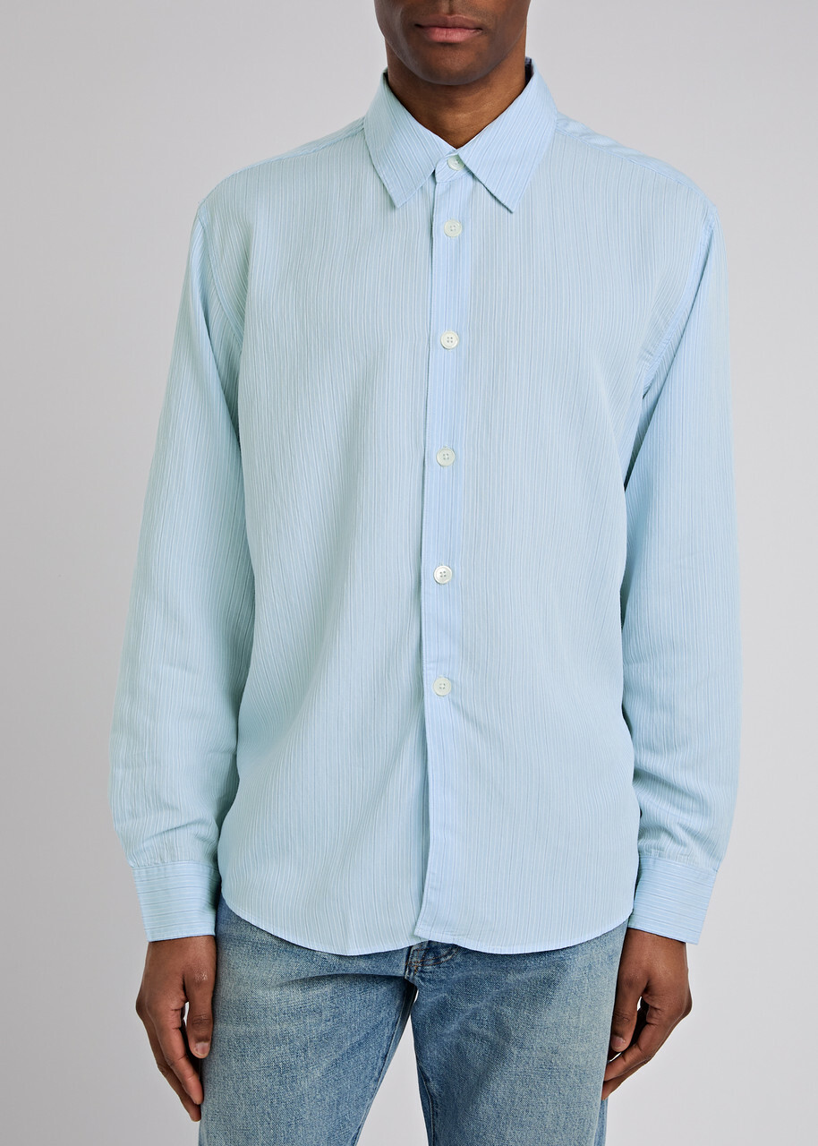 Our Legacy Beyond Striped Shirt Light Blue Our Legacy