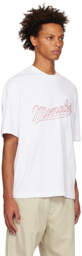 Moncler White Embroidered T-Shirt