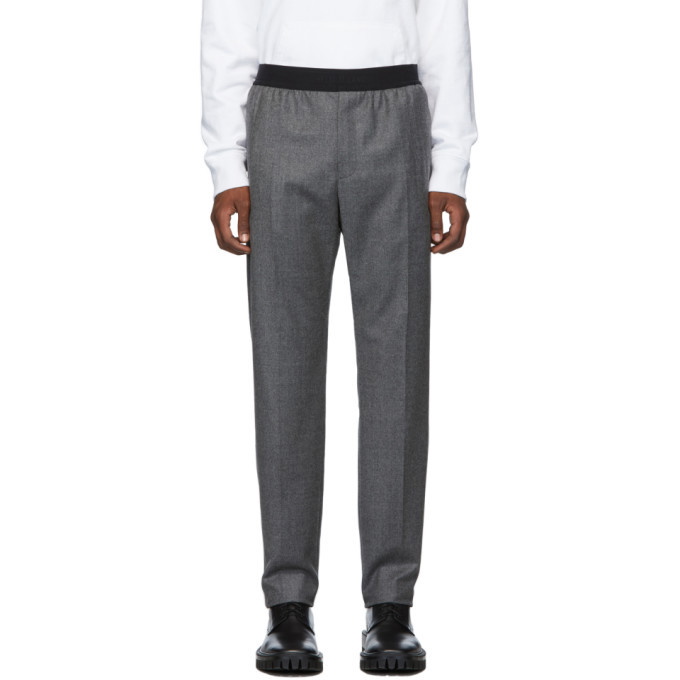 Photo: Helmut Lang Grey Flannel Pull-On Trousers