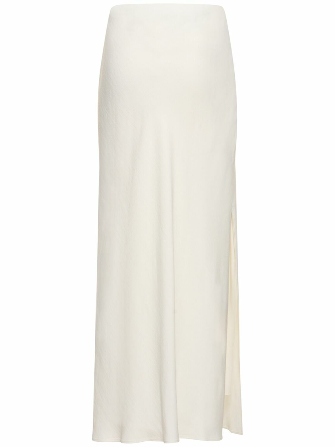 スカート Brunello Cucinelli Fluid Bias-Cut Long Skirt In Twill BRUNELLO CUCINELLI - Fluid Twill Long Skirt Brunello Cucinelli