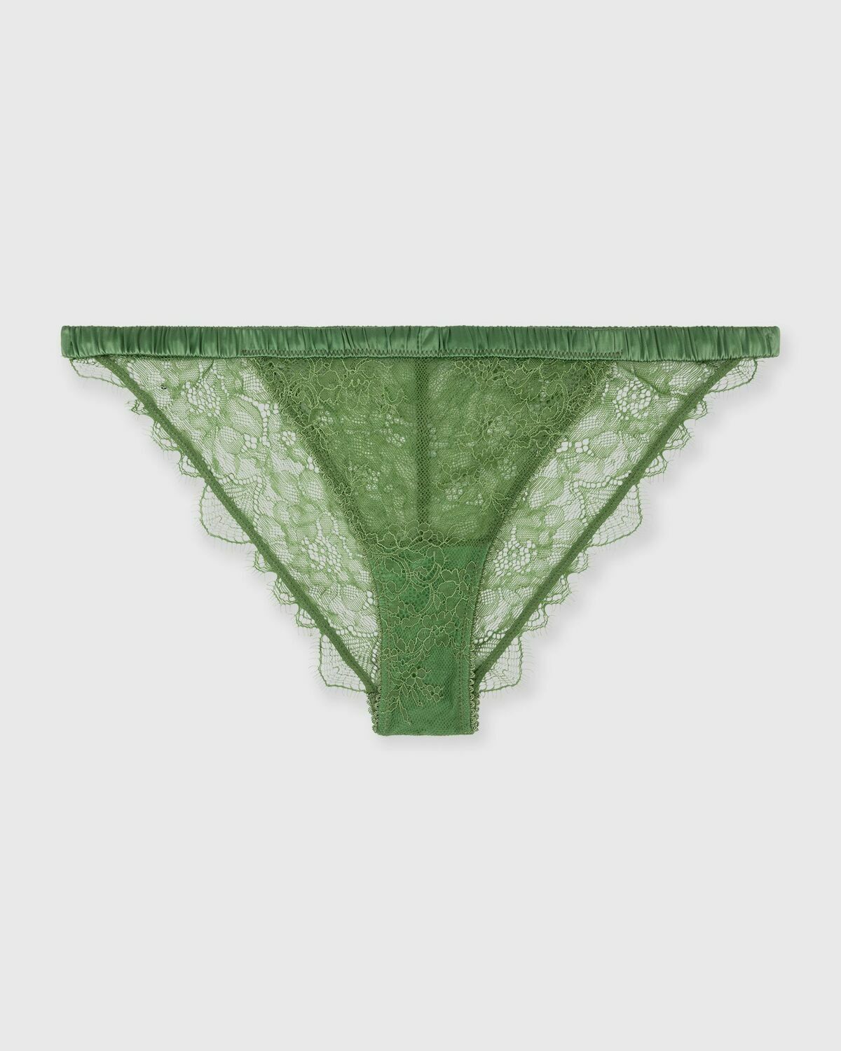 Love Stories Wild Rose Thong Green Womens Panty