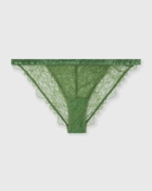 Love Stories Wild Rose Thong Green Womens Panty