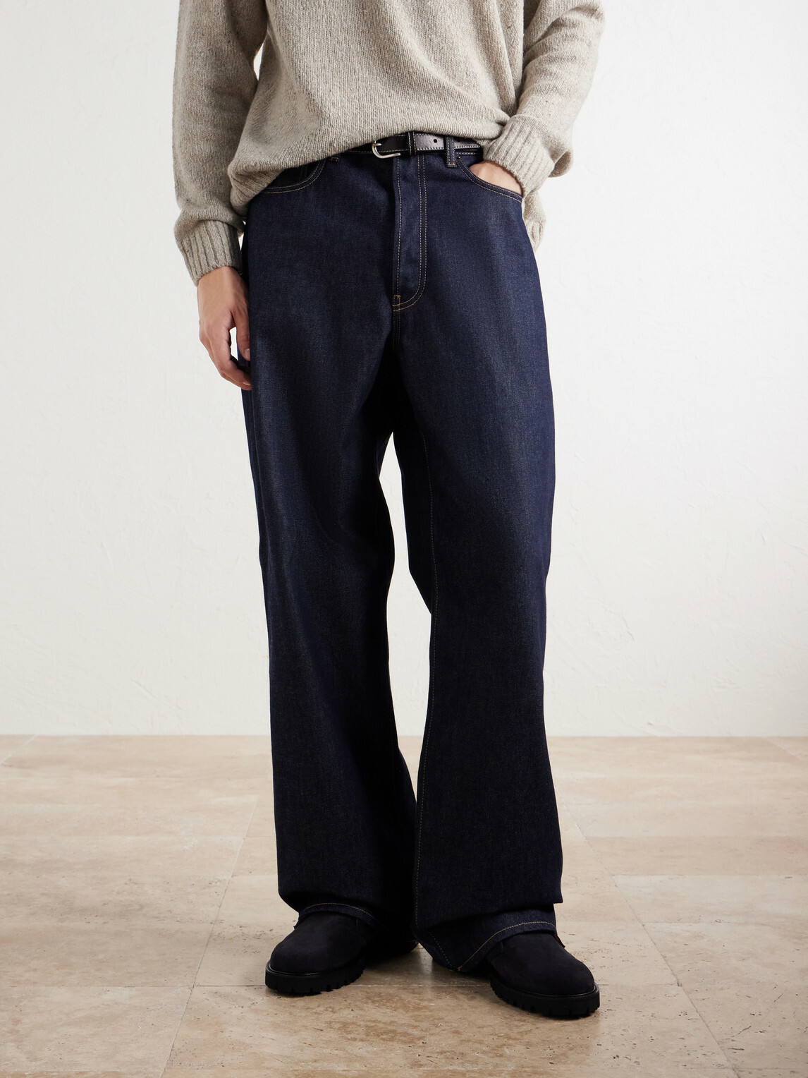 Mr P. - Suede Desert Boots - Blue