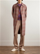 Piacenza Cashmere - Checked Cotton Coat - Red
