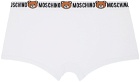 Moschino Two-Pack White Underbear Boxers