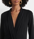 Tom Ford Draped crêpe jersey cocktail dress