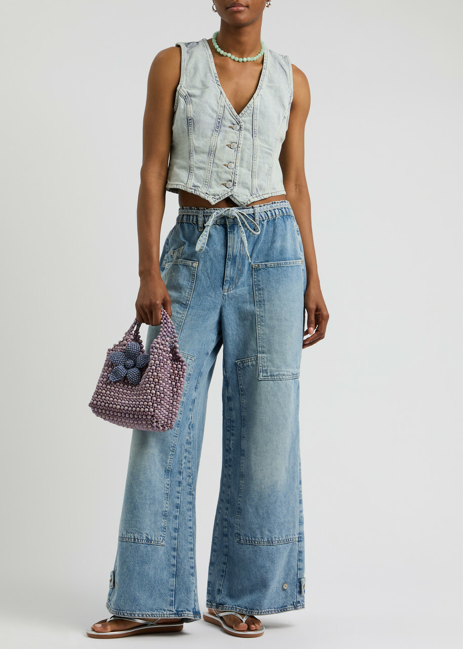 Free People Tate Denim Waistcoat