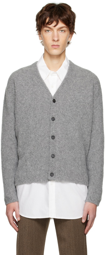 Photo: Solid Homme Gray Brushed Cardigan