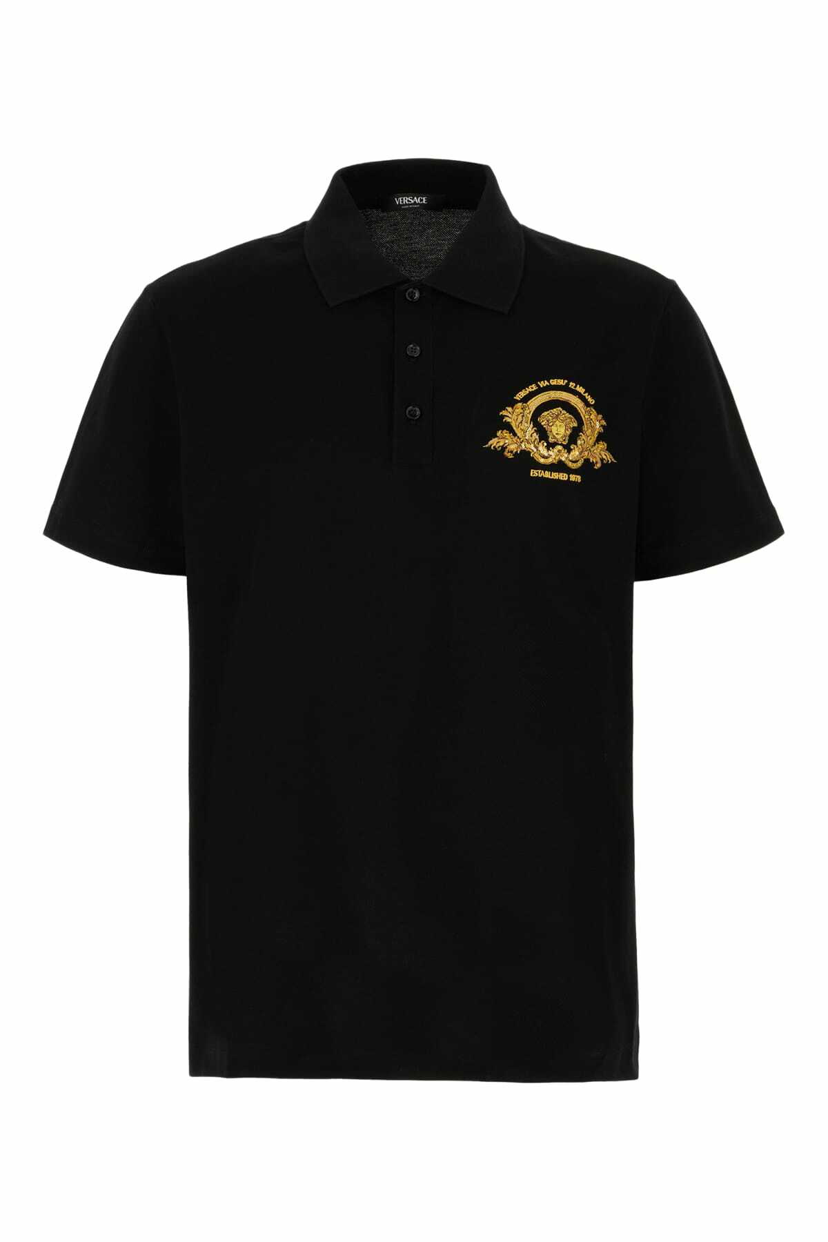 VERSACE - Logo Piquet Polo Shirt Versace VERSACE - Logo Piquet Polo Shirt Versace