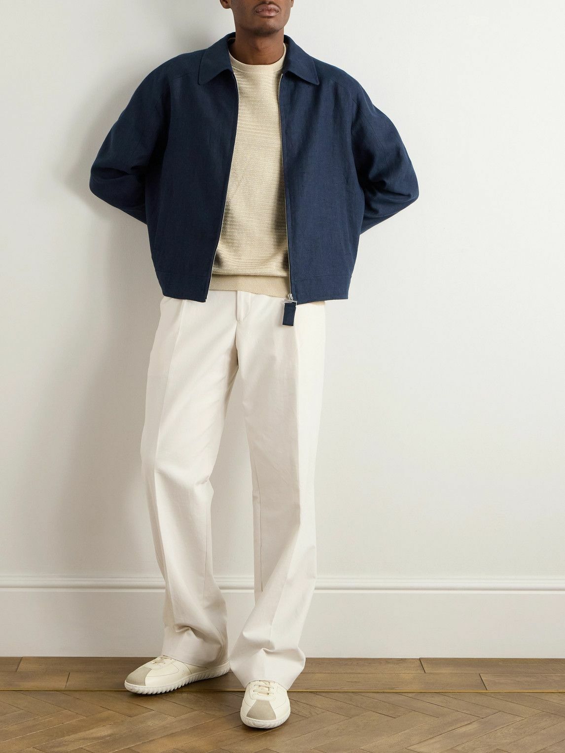 Lardini - Travis Linen-Canvas Jacket - Blue