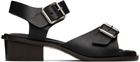 LEMAIRE Black Square 35 Heeled Sandals