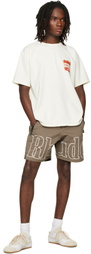 Rhude Taupe 'RH' Logo Shorts