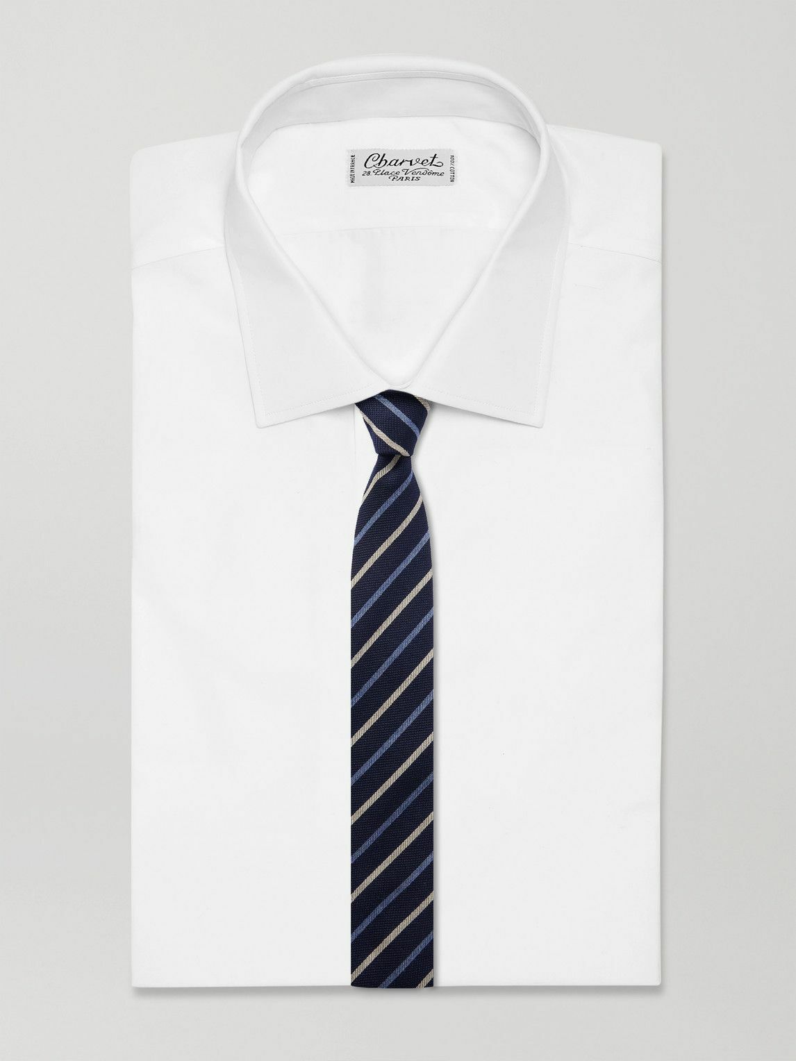 Paul Smith - 8cm Striped Wool and Silk-Blend Tie