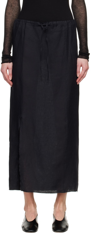Photo: Gabriela Coll Garments Black No.263 Maxi Skirt
