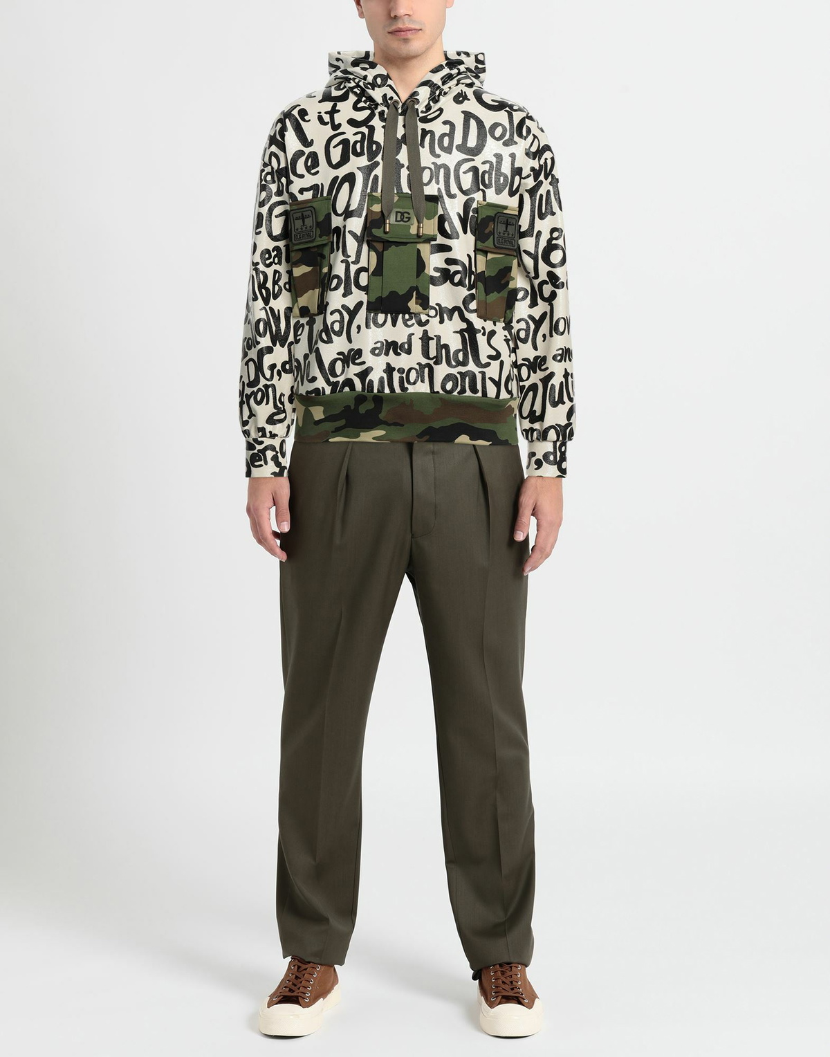 Dolce & gabbana Mens Sweatshirt Ivory