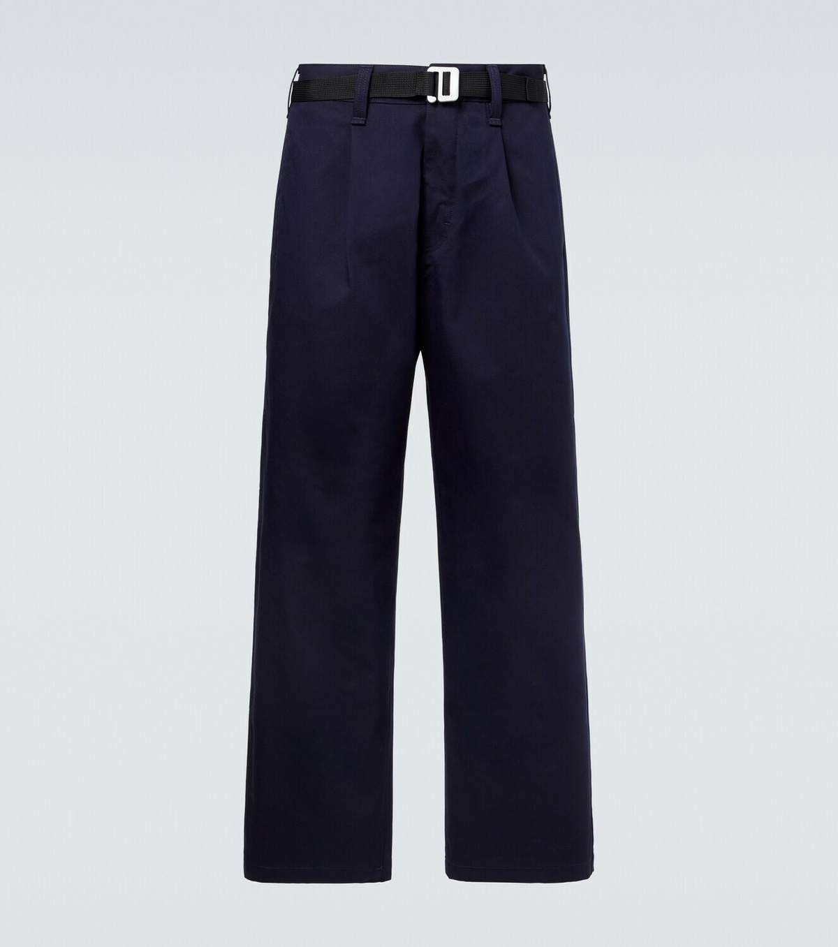 Stone Island Belted gabardine straight pants