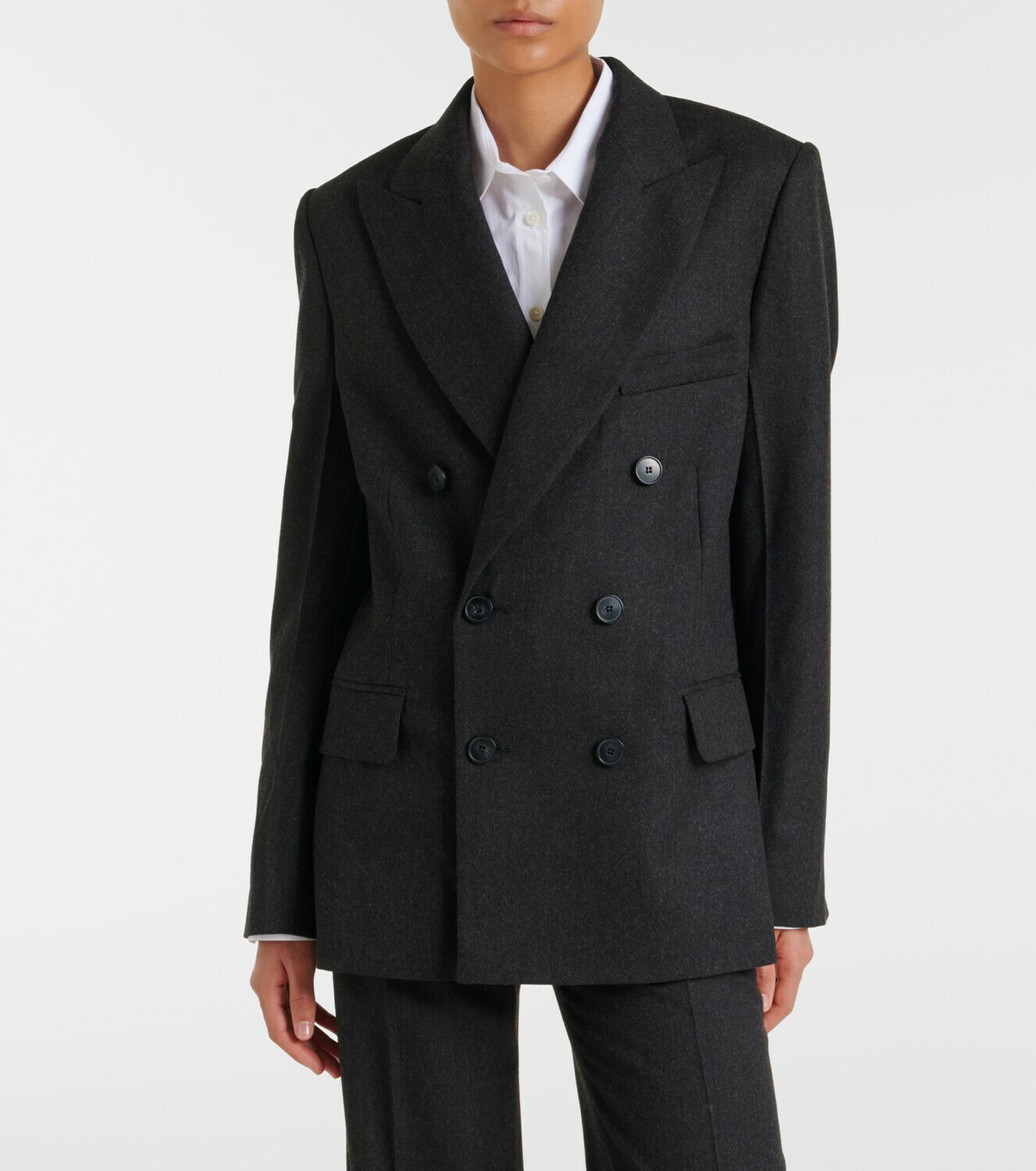 Victoria Beckham Double-breasted virgin wool blazer