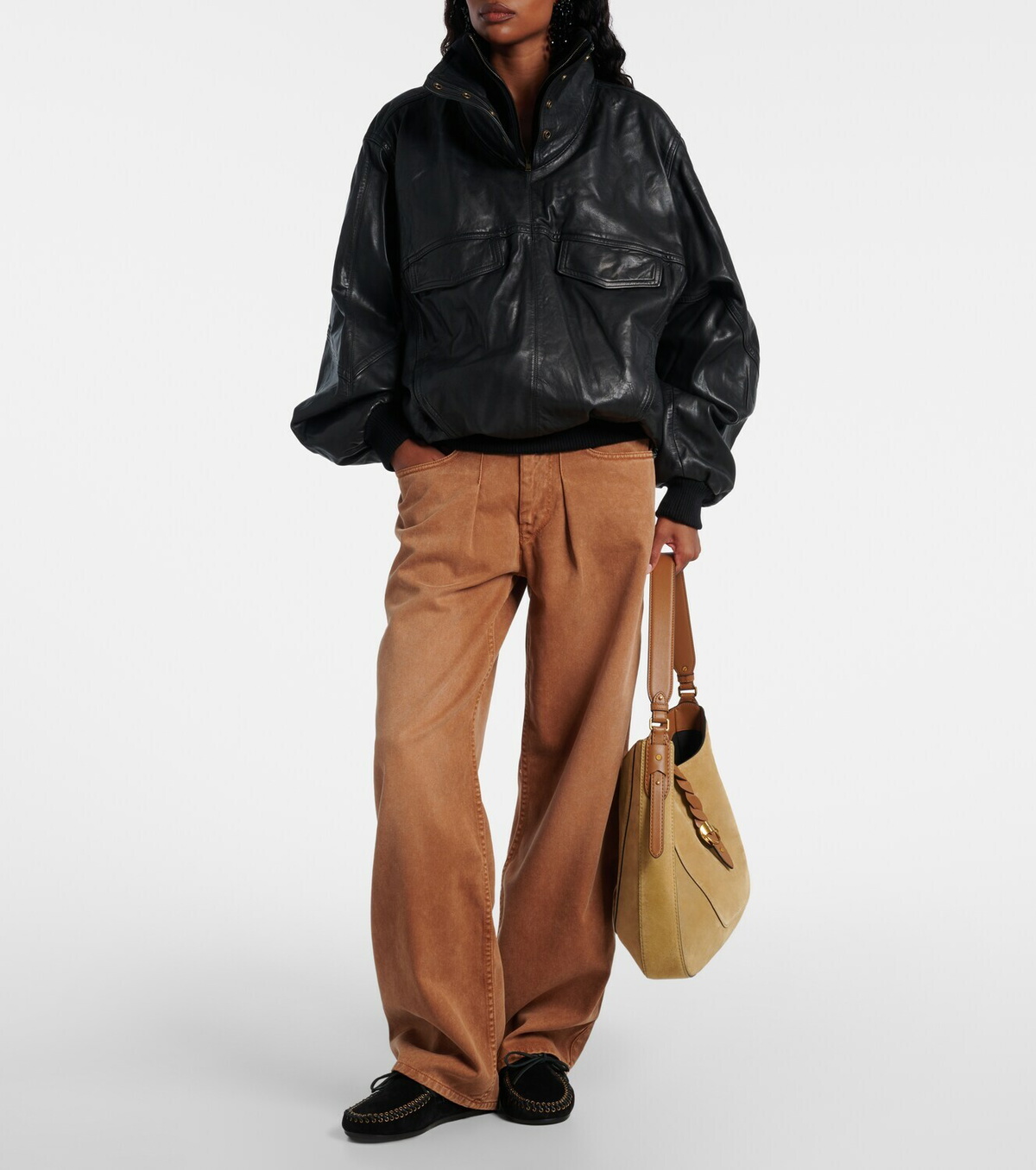 Isabel Marant Fitza studded suede loafers