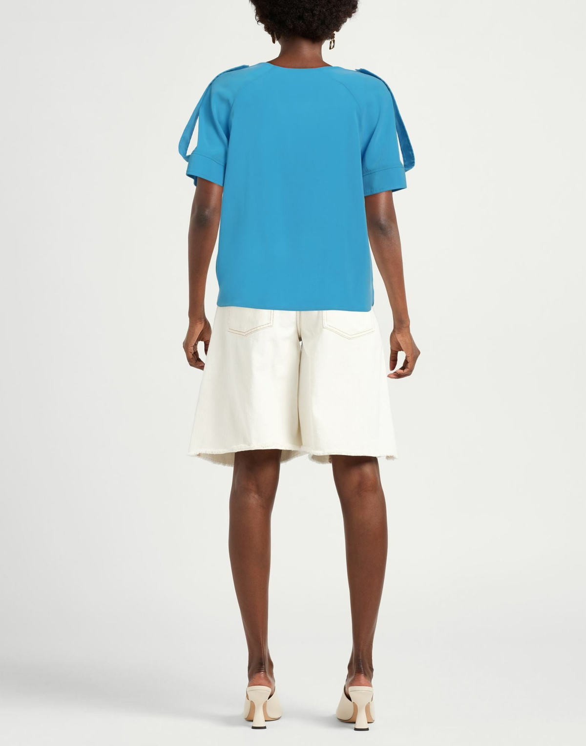 Jijil Womens Top in Light blue