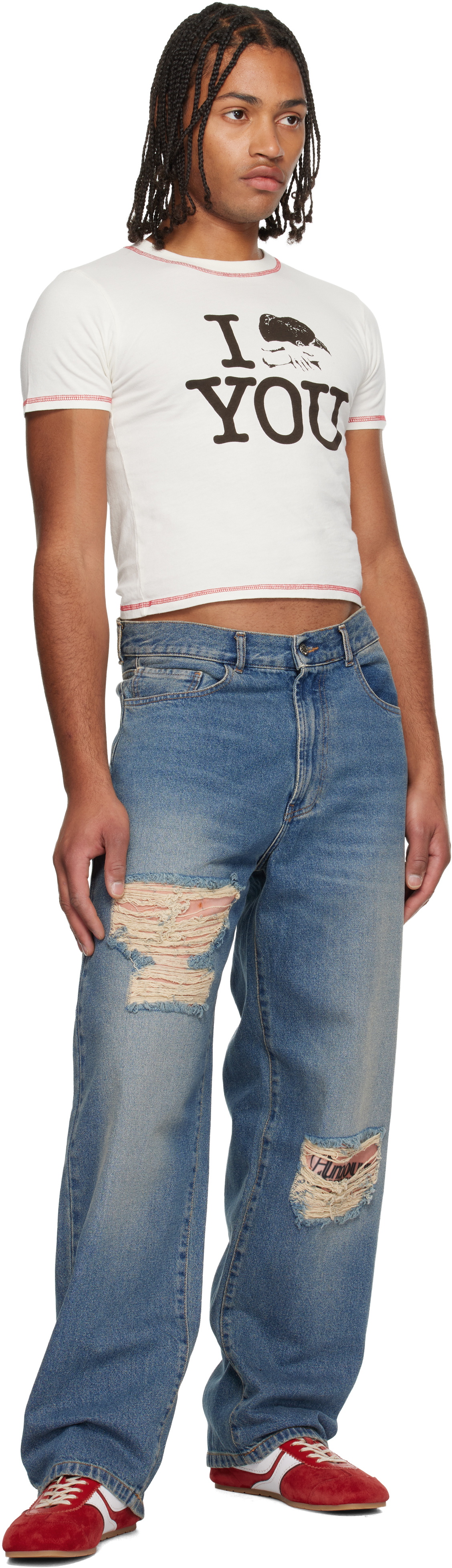 Carne Bollente Blue Tattoo Tease Jeans