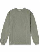 WTAPS - Logo-Appliquéd Cotton-Jersey T-Shirt - Green