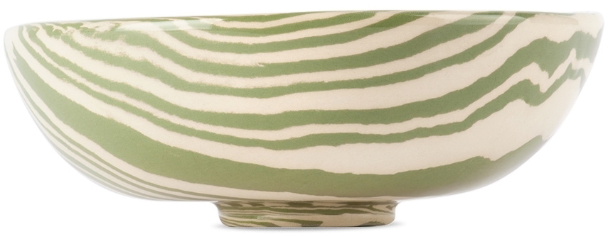 Henry Holland Studio Green & White Small Bowl