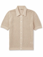 Barena - Baiocolo Crochet-Knit Cotton Shirt - Neutrals