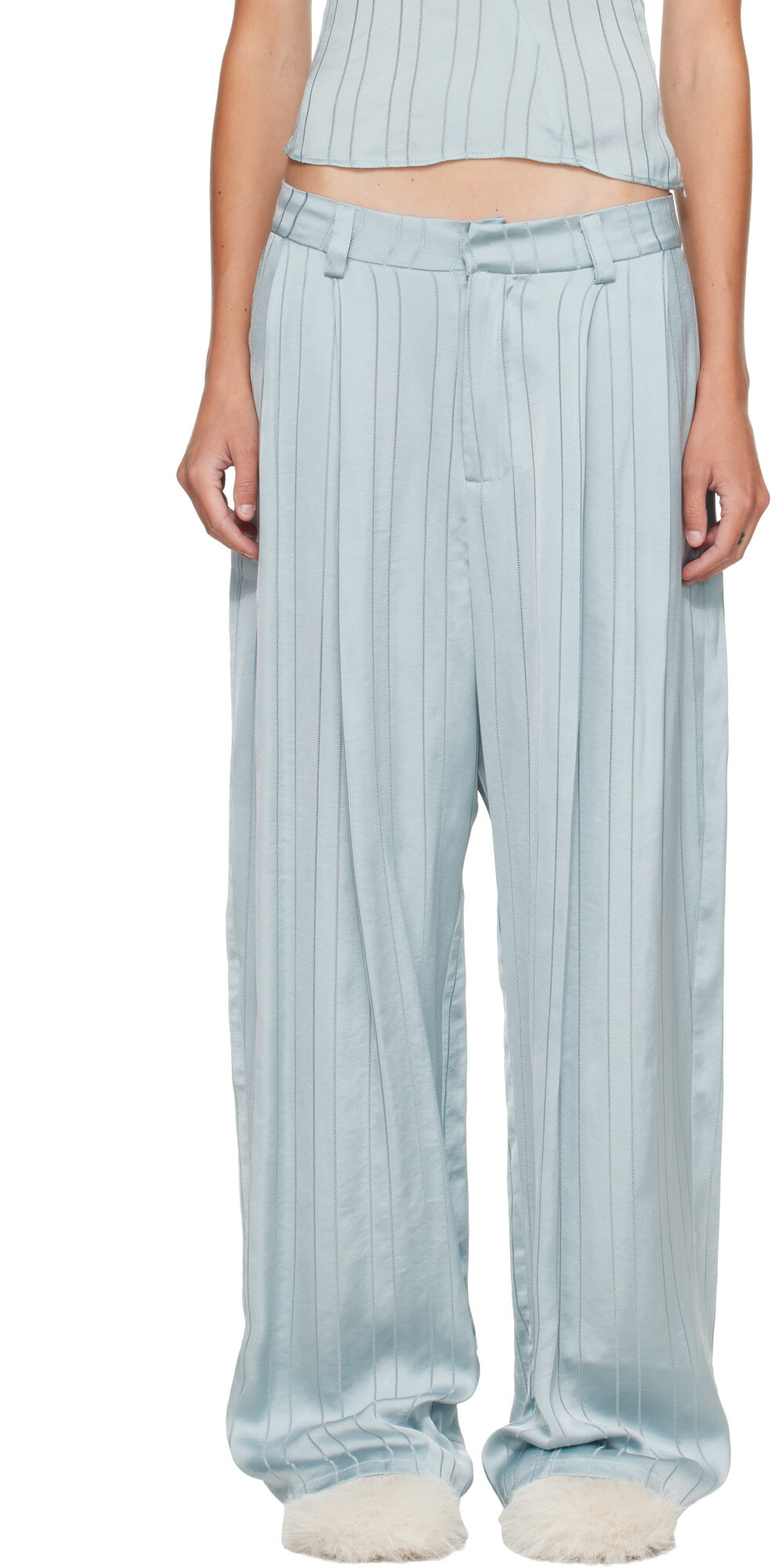 Collina Strada Blue Catchfly Trousers