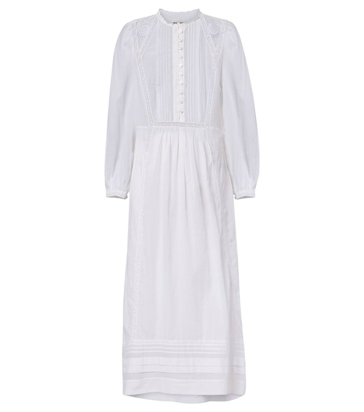 Photo: Marant Etoile Gisela lace-trimmed cotton maxi dress