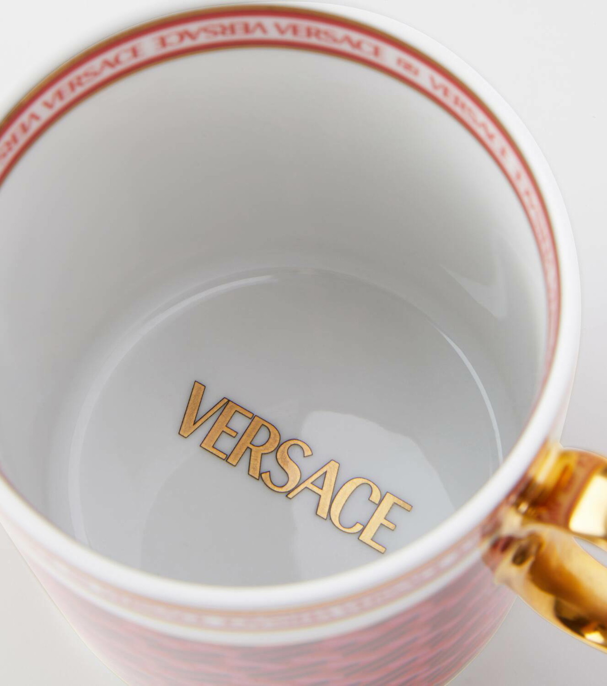 Versace Home La Greca Signature porcelain mug