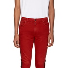 Amiri Red Stack Track Jeans