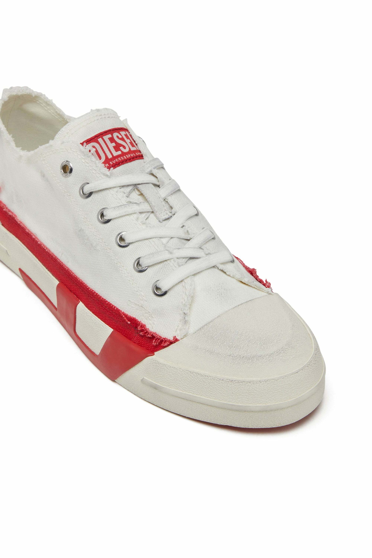 Diesel S-D-Verse-Dirty-effect canvas sneakers - Sneakers Mens in Multicolor