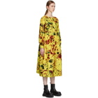 S.R. STUDIO. LA. CA. Yellow Cotton Long Sleeve Summer Dress