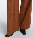 Arma Dena pleated suede wide-leg pants